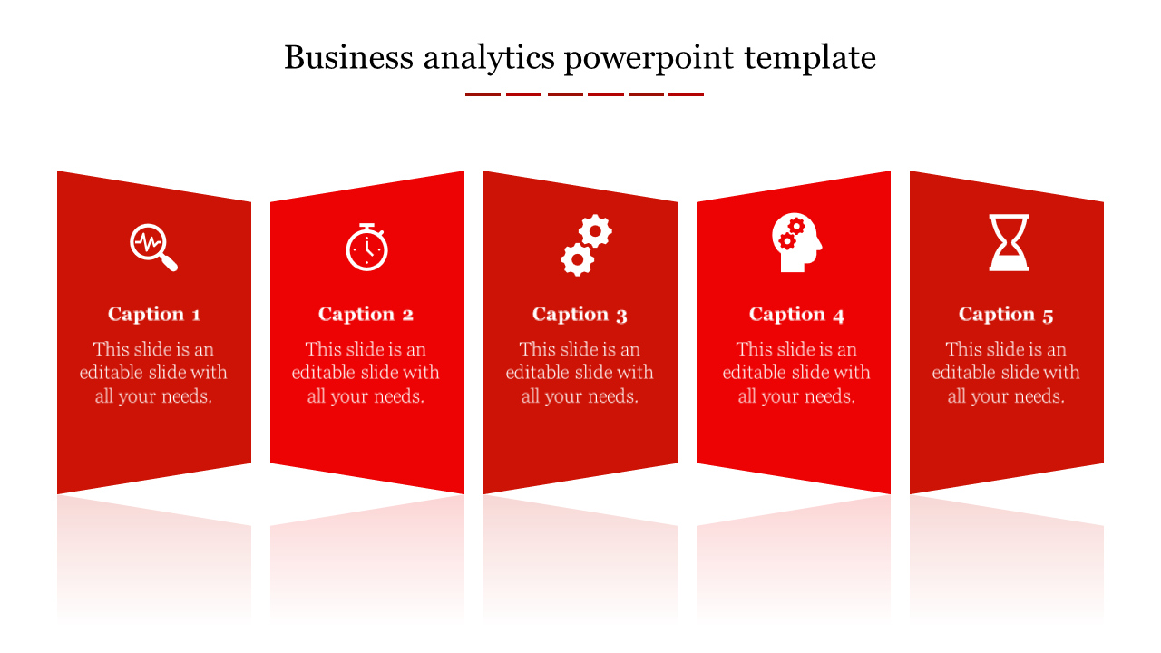 business analytics powerpoint template-Red